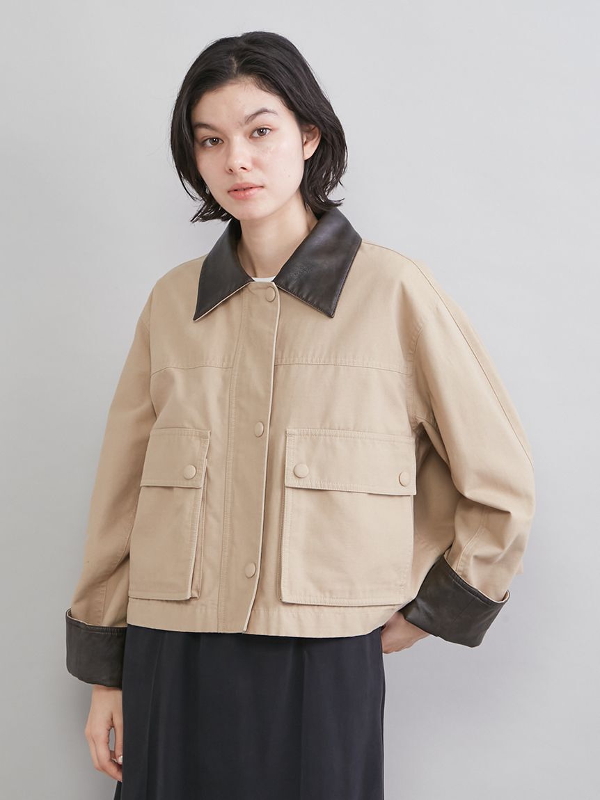 Mila Owen「ショートテントシルエットハンティングジャケット」|ミリタリージャケット|