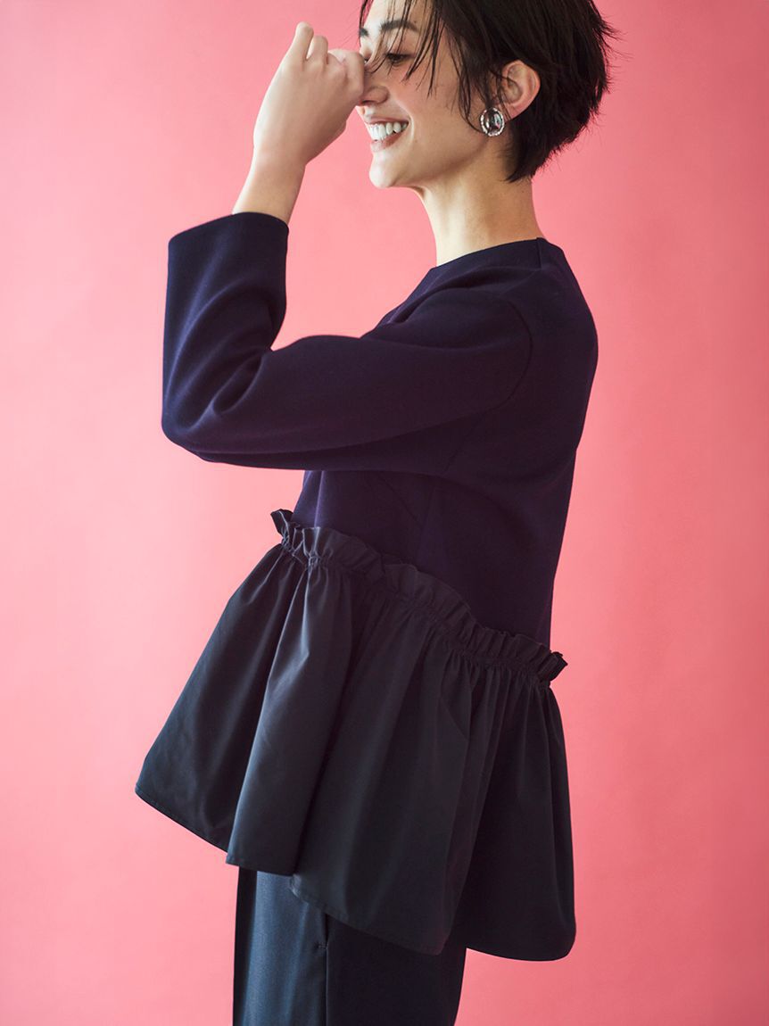 Mila Owen「メタルボリュームイヤリング」|イヤリング|