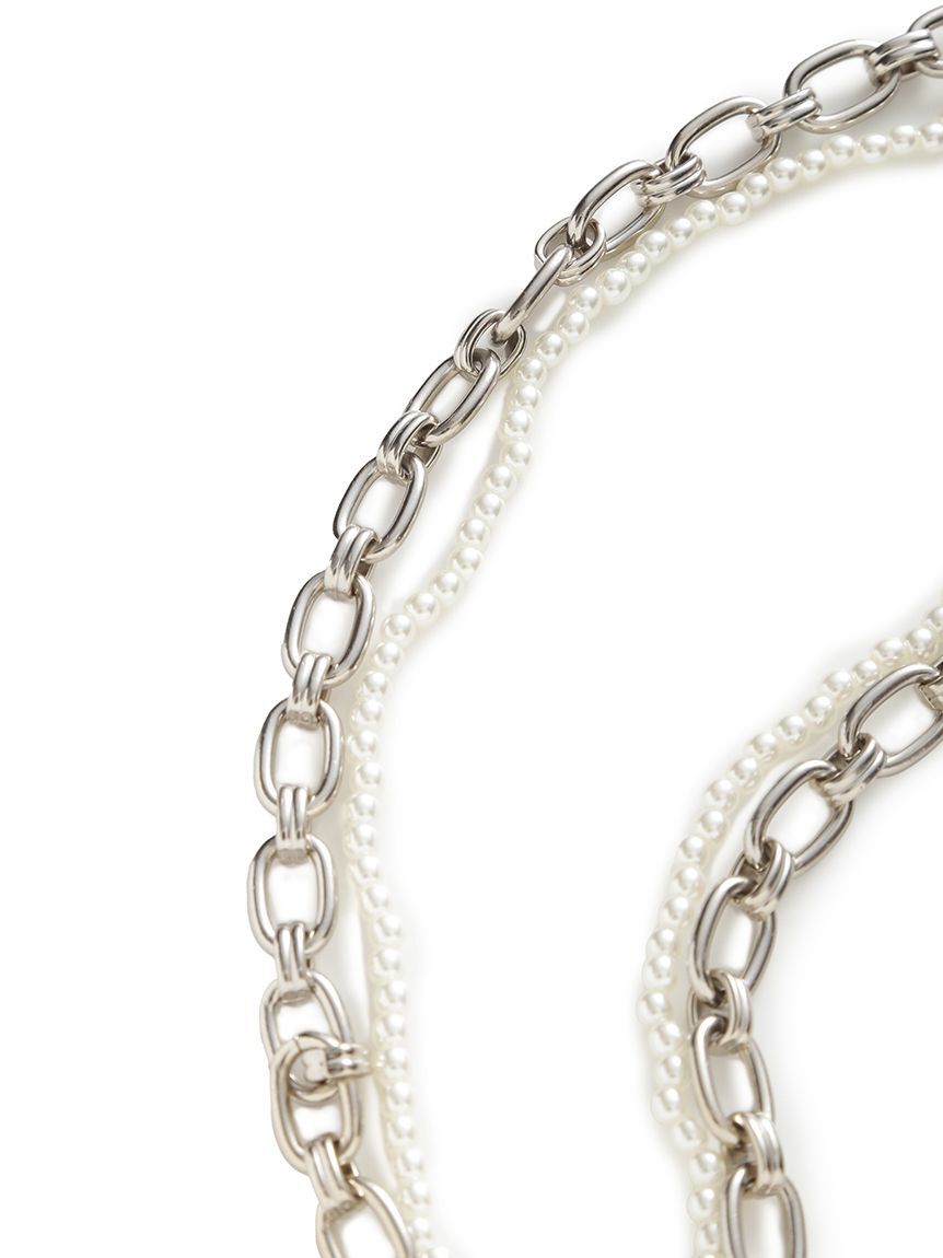 Mila Owen「２連パールチェーンネックレス」|ネックレス|