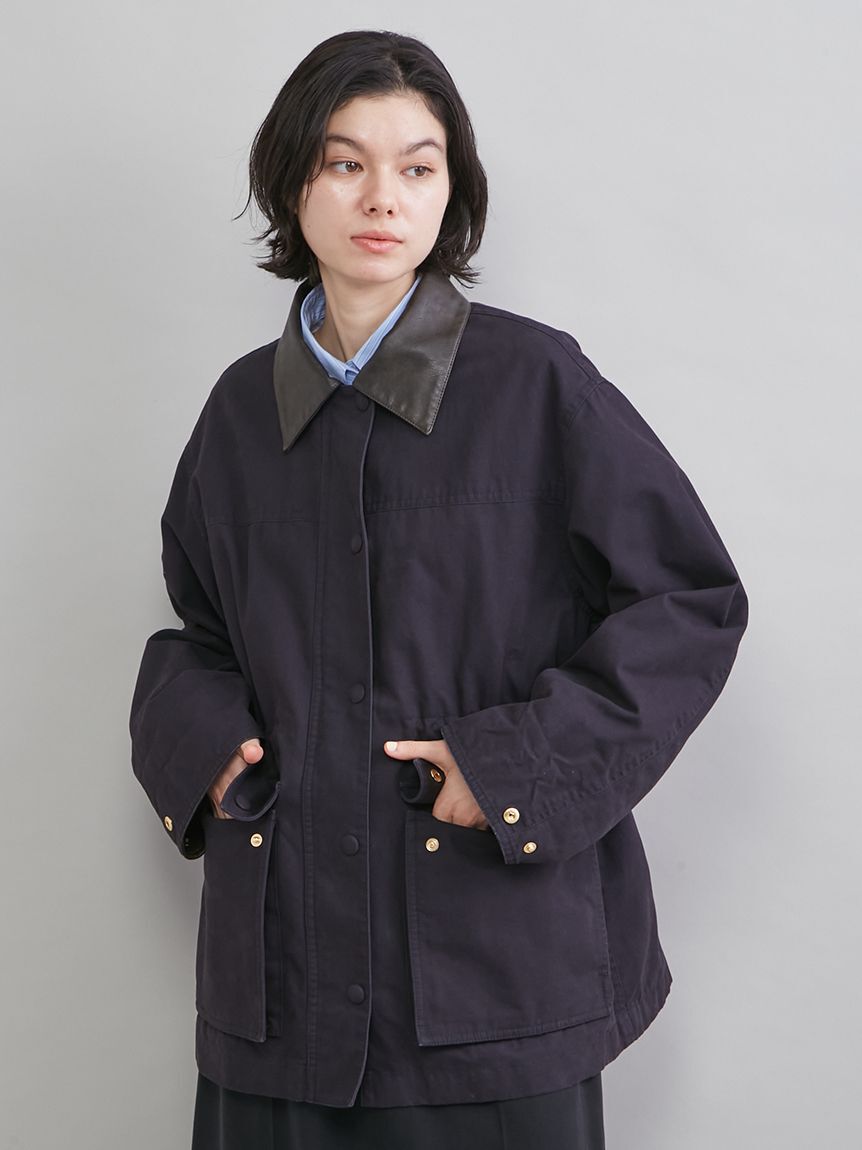 Mila Owen「ハーフ丈ハンティングジャケット」|ミリタリージャケット|
