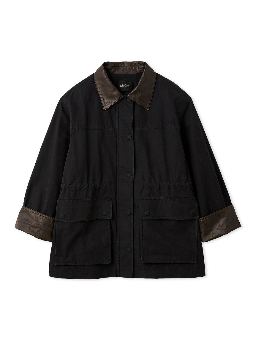 Mila Owen「ハーフ丈ハンティングジャケット」|ミリタリージャケット|