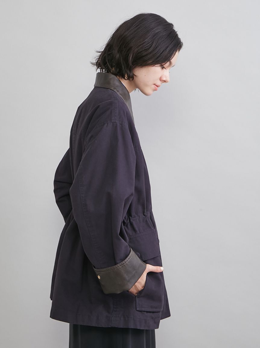 Mila Owen「ハーフ丈ハンティングジャケット」|ミリタリージャケット|