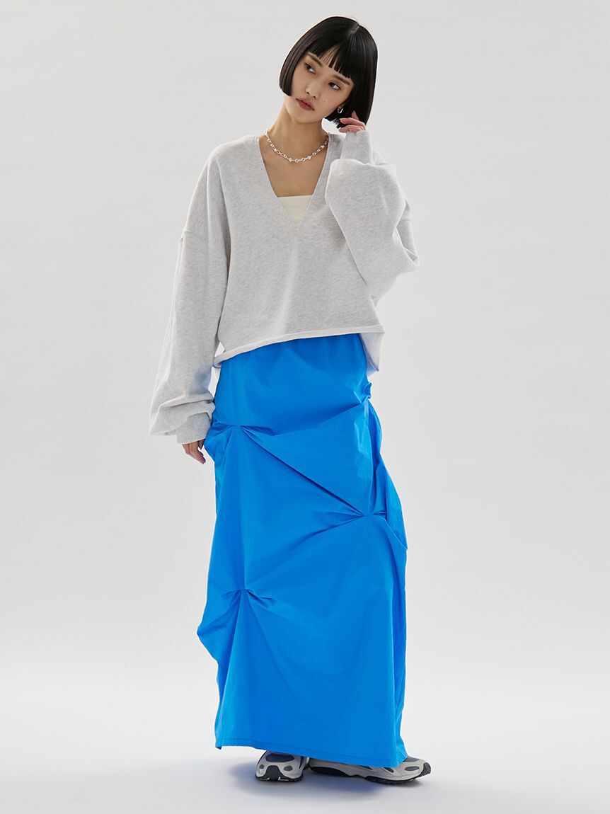 emmi atelier「タックフォルムスカート/撥水」|スカート|