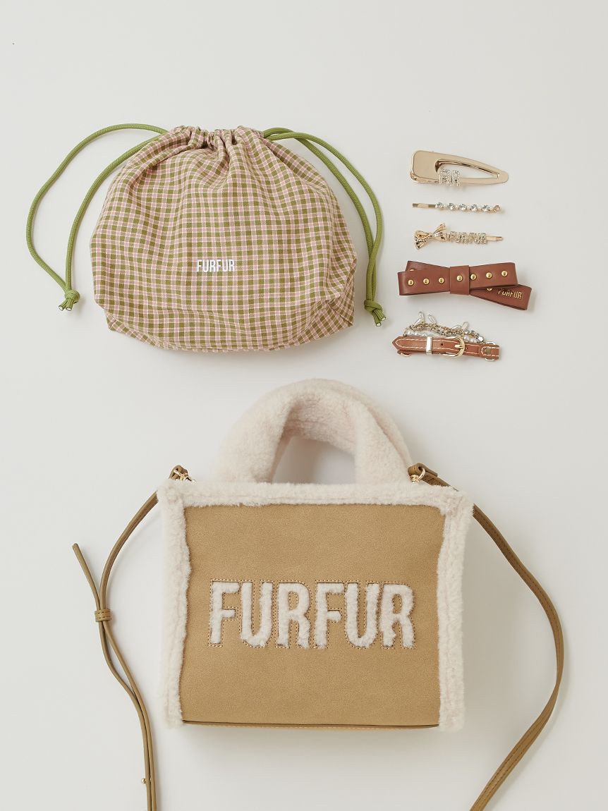 WEB・一部店舗限定カラー】ムートンロゴトートバッグ（FURFUR