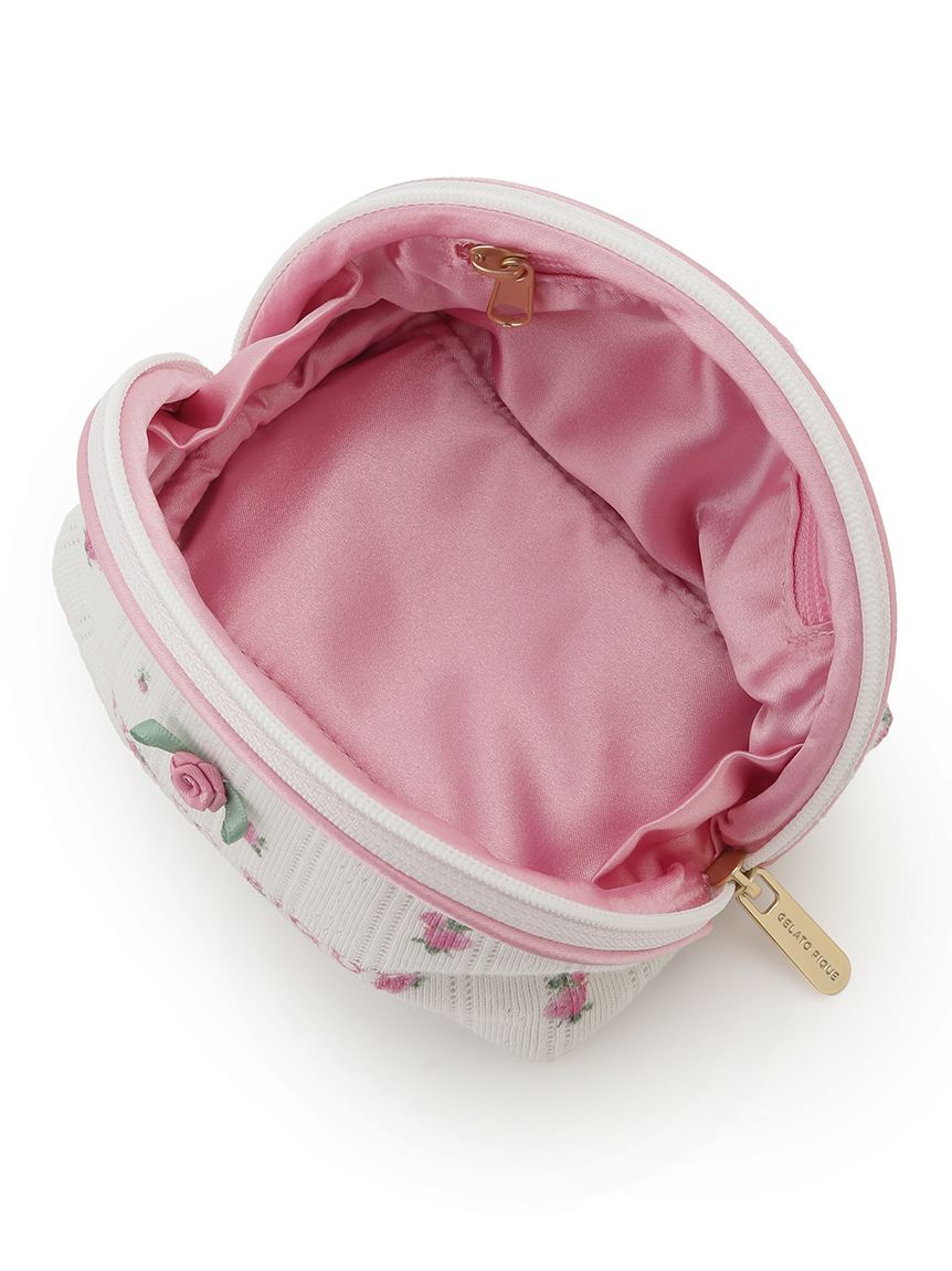 gelato pique「リトルローズ柄針抜きミニポーチ」|ポーチ|