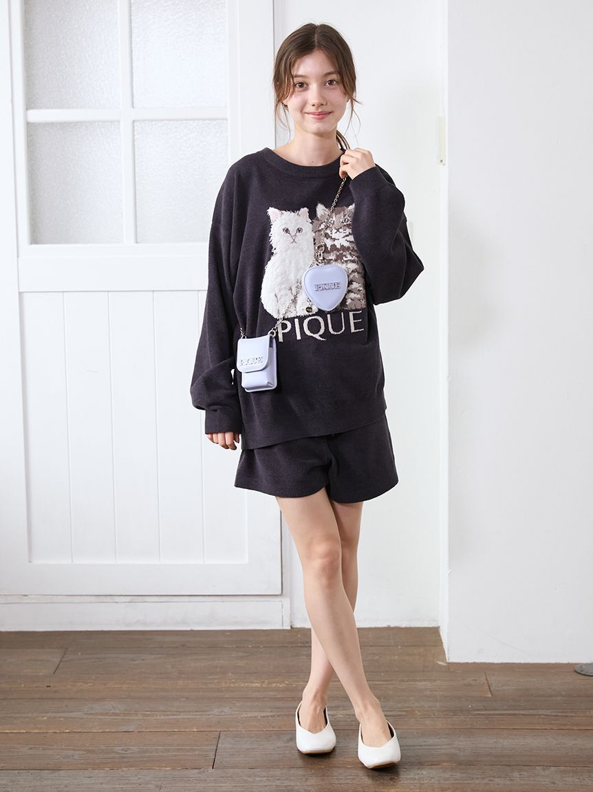 gelato pique「ツインキャットショートパンツ」|ルームウェア|