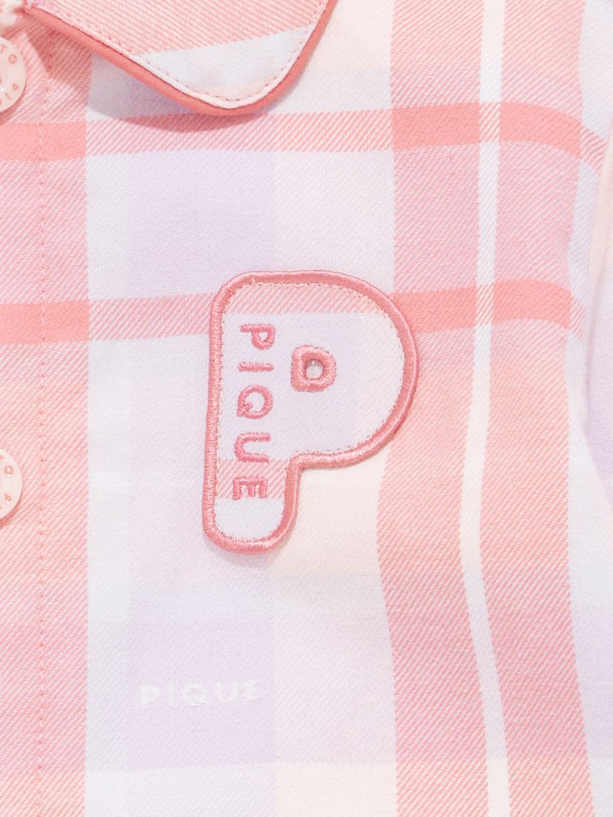 GELATO PIQUE KIDS & BABY「【BABY】チェック柄シャツロンパース」|ロンパース|