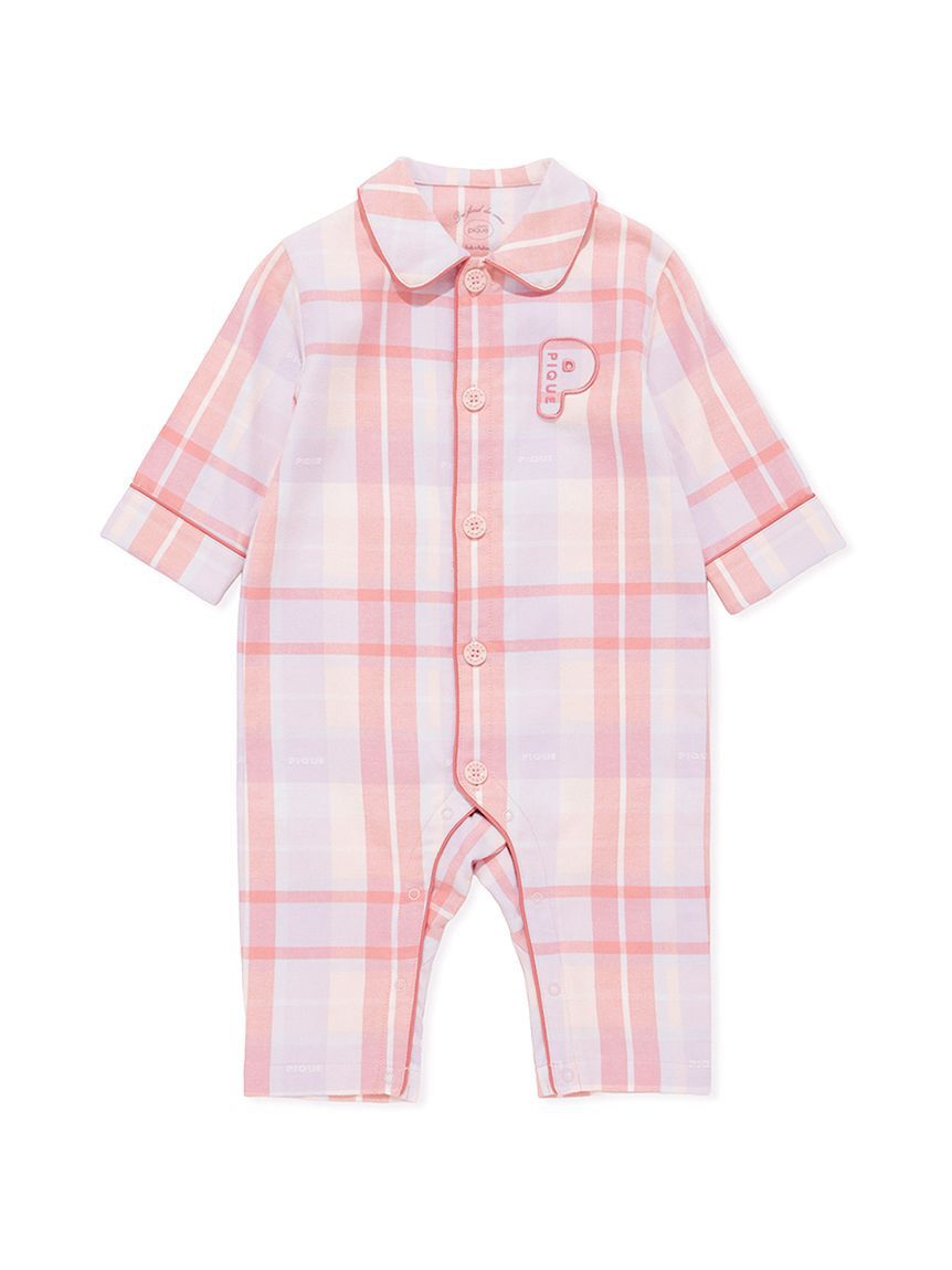GELATO PIQUE KIDS & BABY「【BABY】チェック柄シャツロンパース」|ロンパース|
