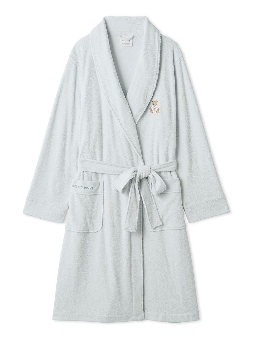 gelato pique「吸水パイルベア刺繍ガウン」|ルームウェア|
