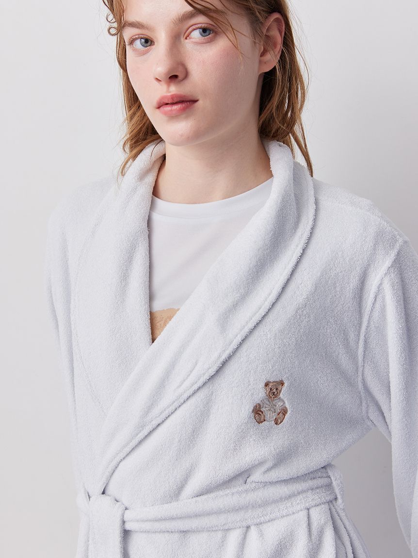 gelato pique「吸水パイルベア刺繍ガウン」|ルームウェア|