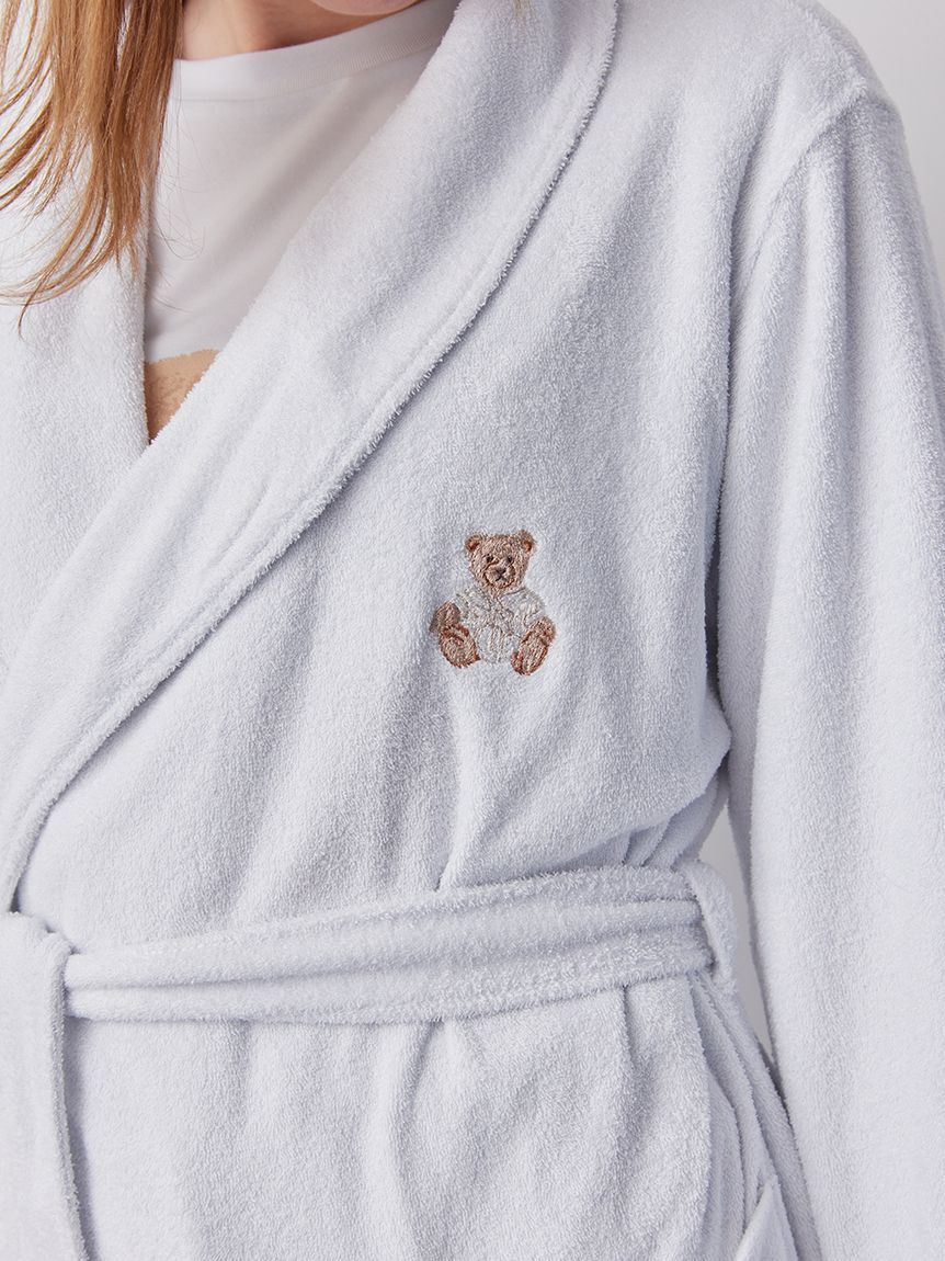 gelato pique「吸水パイルベア刺繍ガウン」|ルームウェア|