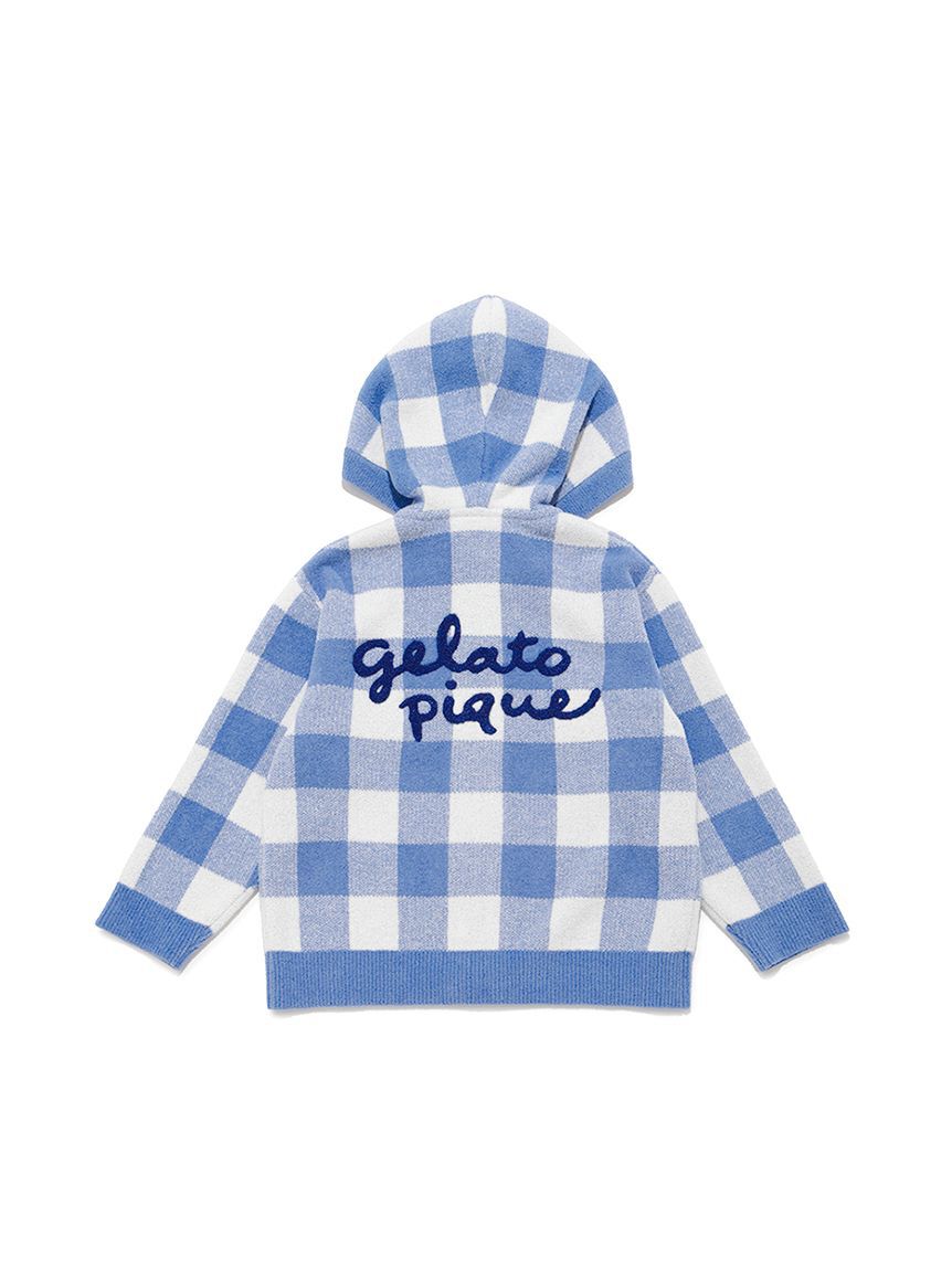 GELATO PIQUE KIDS & BABY「【KIDS】エアリーモコギンガムチェック柄パーカ」|パーカー|