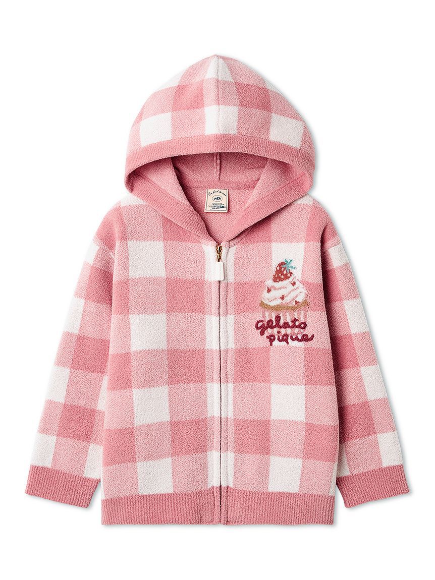 GELATO PIQUE KIDS & BABY「【KIDS】エアリーモコギンガムチェック柄パーカ」|パーカー|