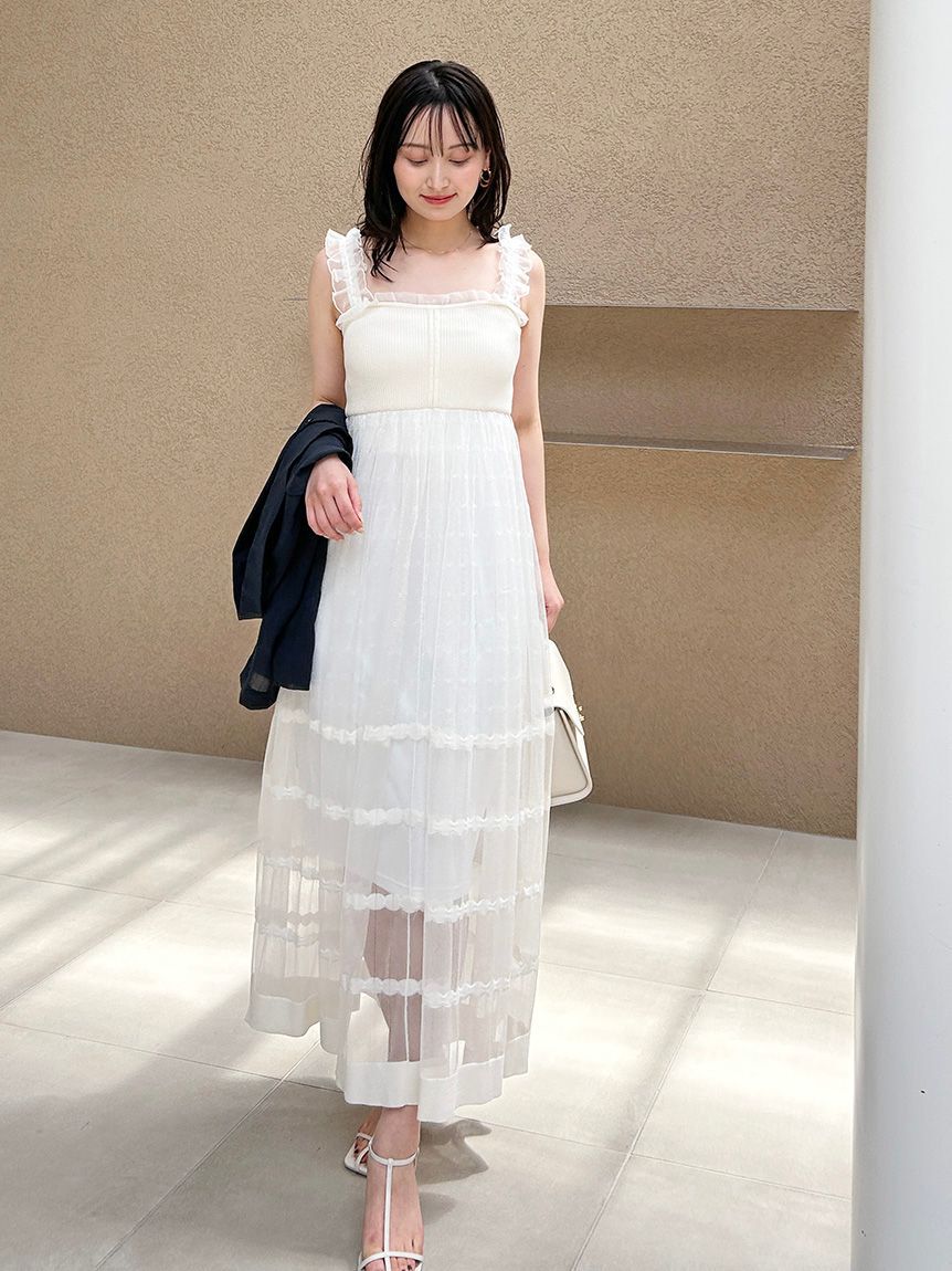 SNIDEL「ティアードニットワンピース」|ワンピース|IVR