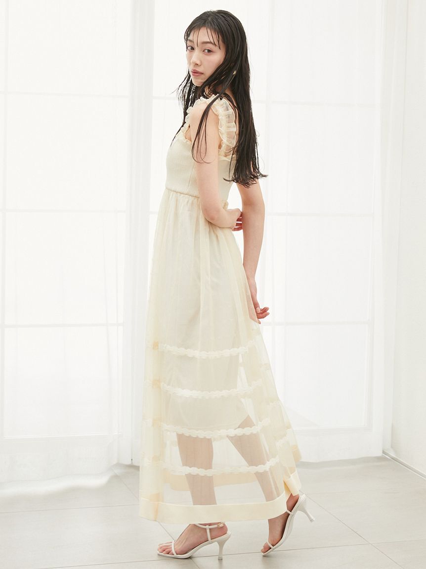 SNIDEL「ティアードニットワンピース」|ワンピース|