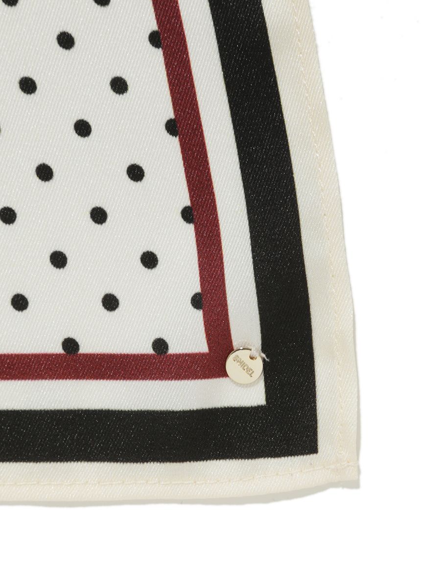 SNIDEL「ドット柄ベーシックスカーフ」|バンダナ・スカーフ|