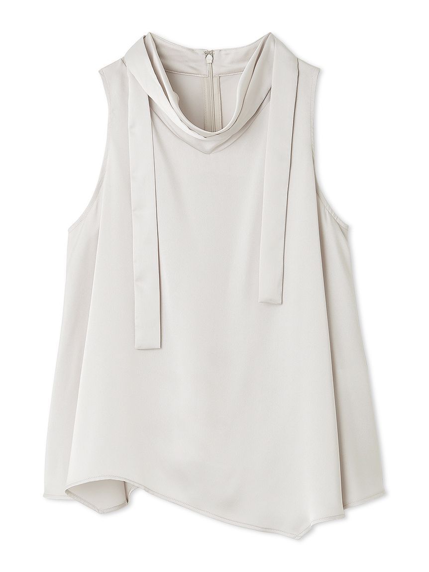 SNIDEL「タイ付きサテンチュニック」|チュニック|