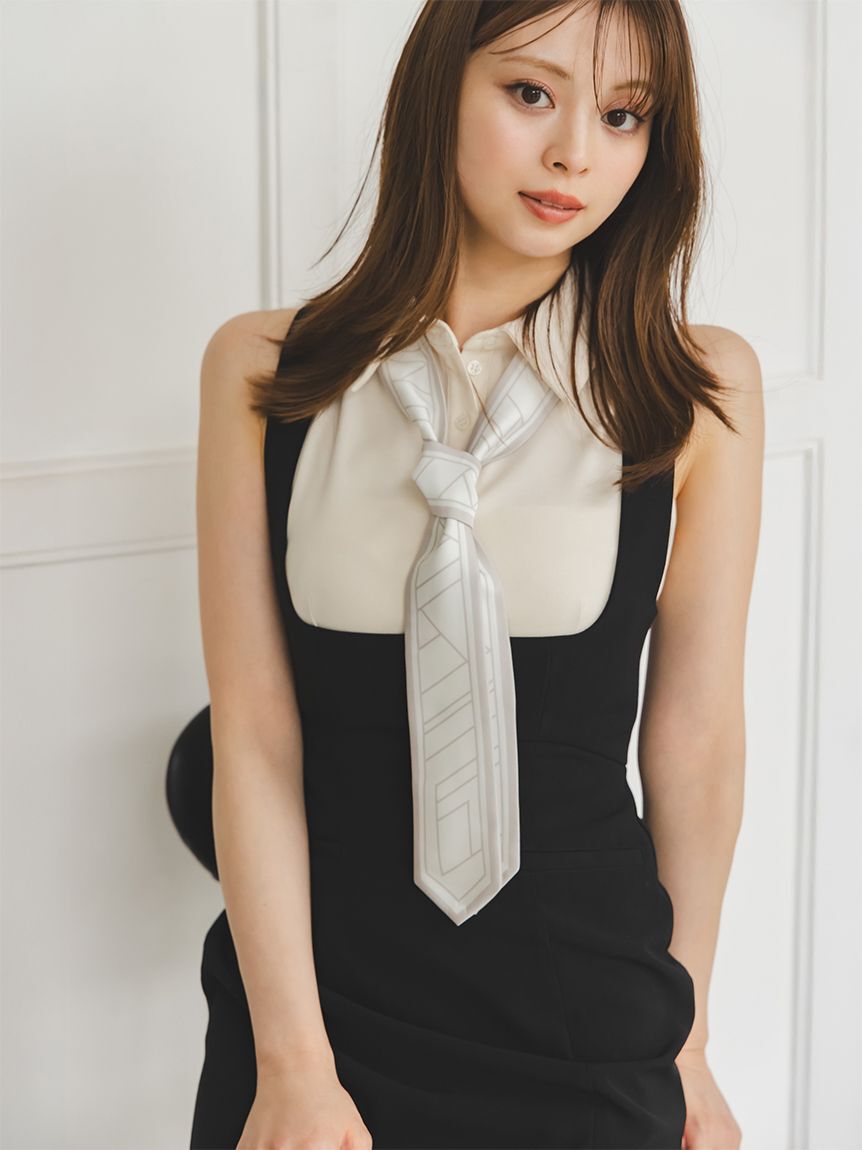 SNIDEL「ボウタイポロカットプルオーバー」|Tシャツ・カットソー|IVR