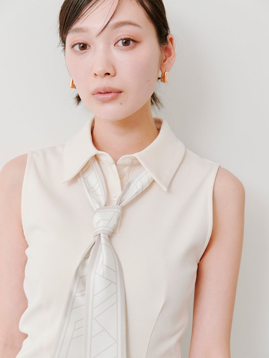 SNIDEL「ボウタイポロカットプルオーバー」|Tシャツ・カットソー|