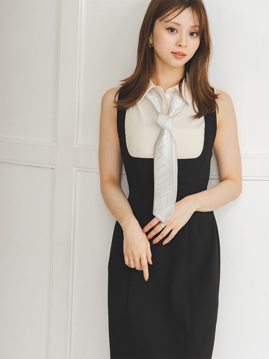 SNIDEL「ボウタイポロカットプルオーバー」|Tシャツ・カットソー|