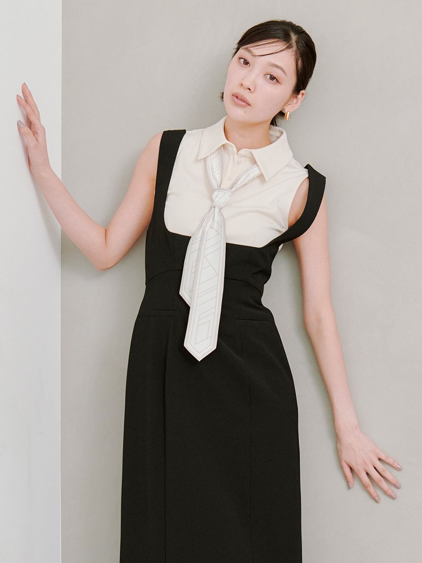 SNIDEL「ボウタイポロカットプルオーバー」|Tシャツ・カットソー|