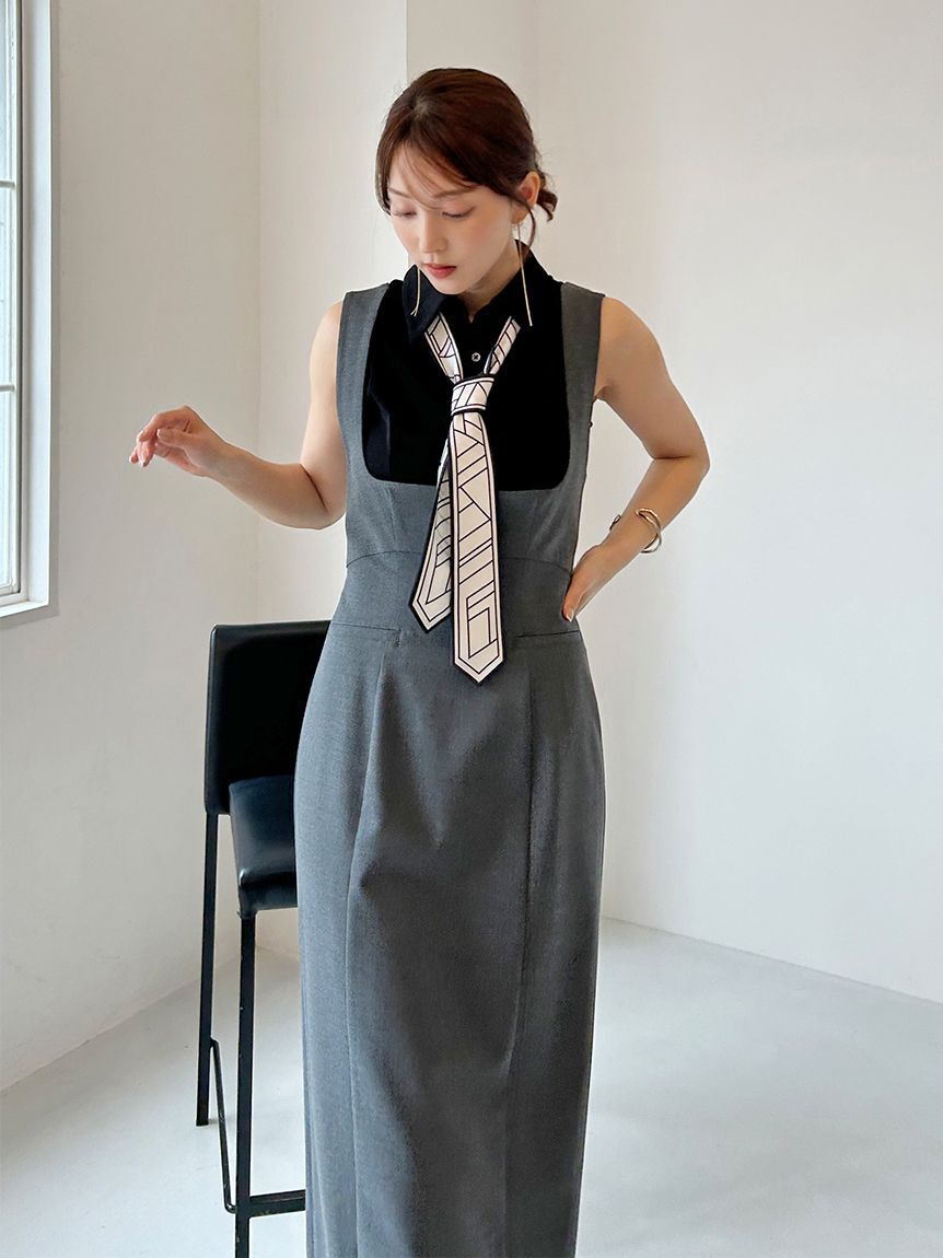 SNIDEL「ボウタイポロカットプルオーバー」|Tシャツ・カットソー|