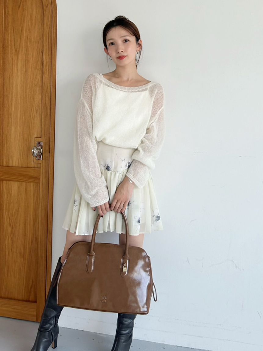 SNIDEL「【WEB限定カラーあり】シアーモヘヤルーズプルオーバー」|ニット・セーター|