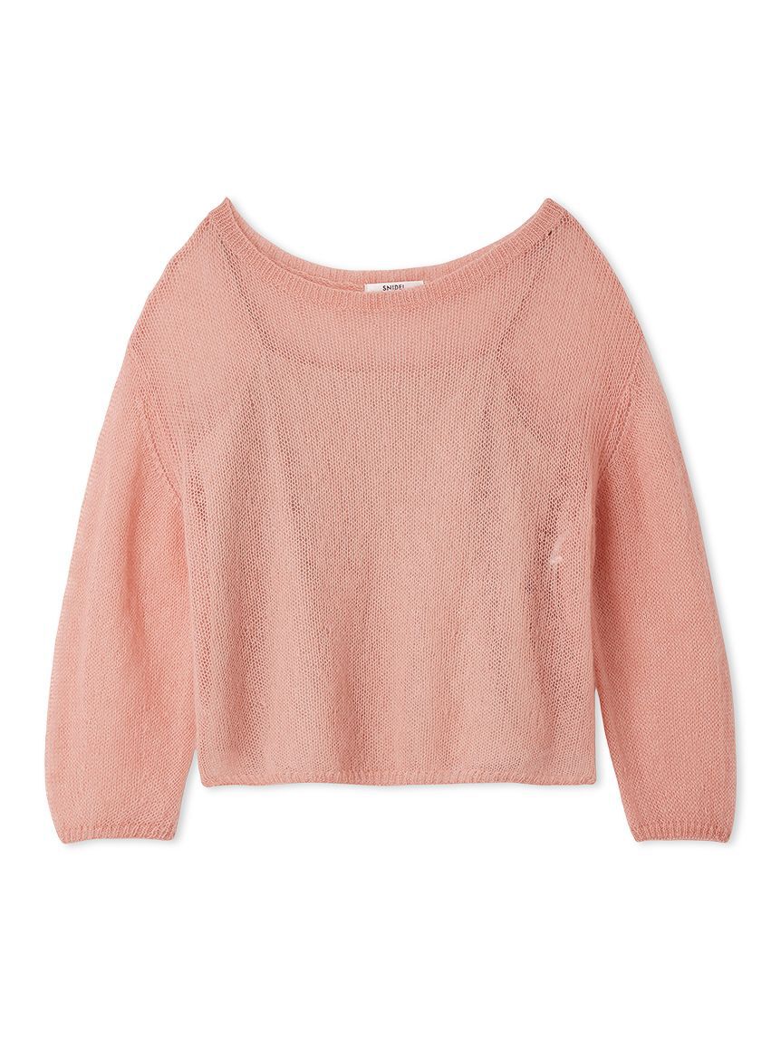 SNIDEL「【WEB限定カラーあり】シアーモヘヤルーズプルオーバー」|ニット・セーター|