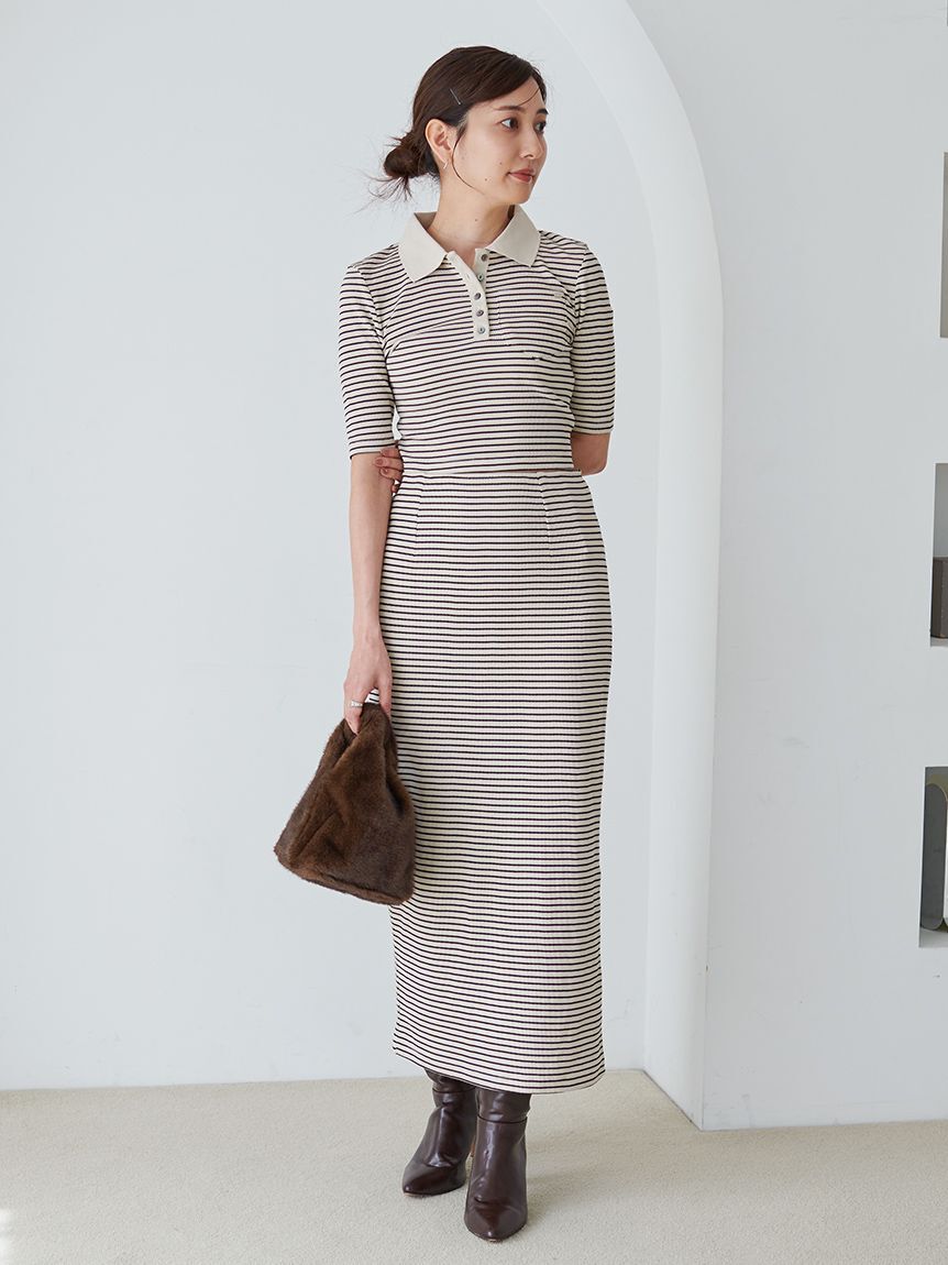 SNIDEL「ハーフスリーブポロカットセット」|ポロシャツ|