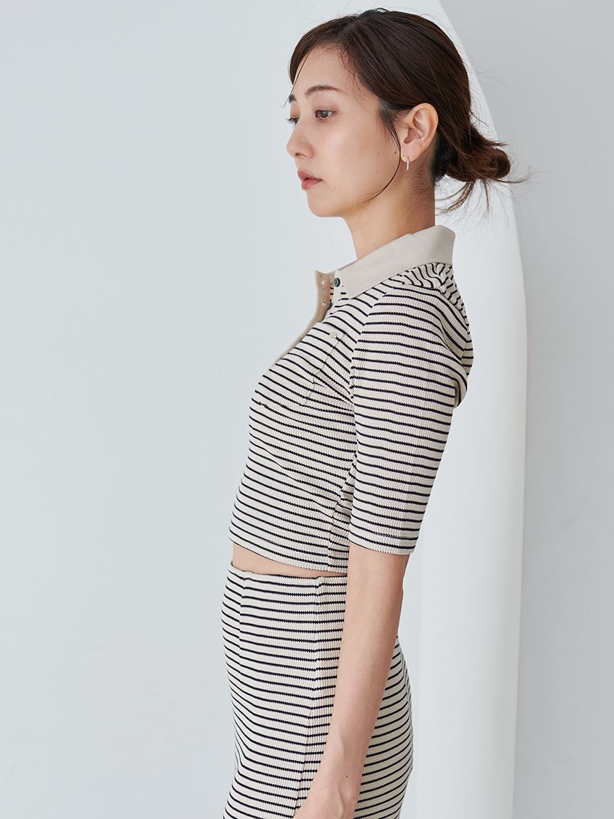 SNIDEL「ハーフスリーブポロカットセット」|ポロシャツ|