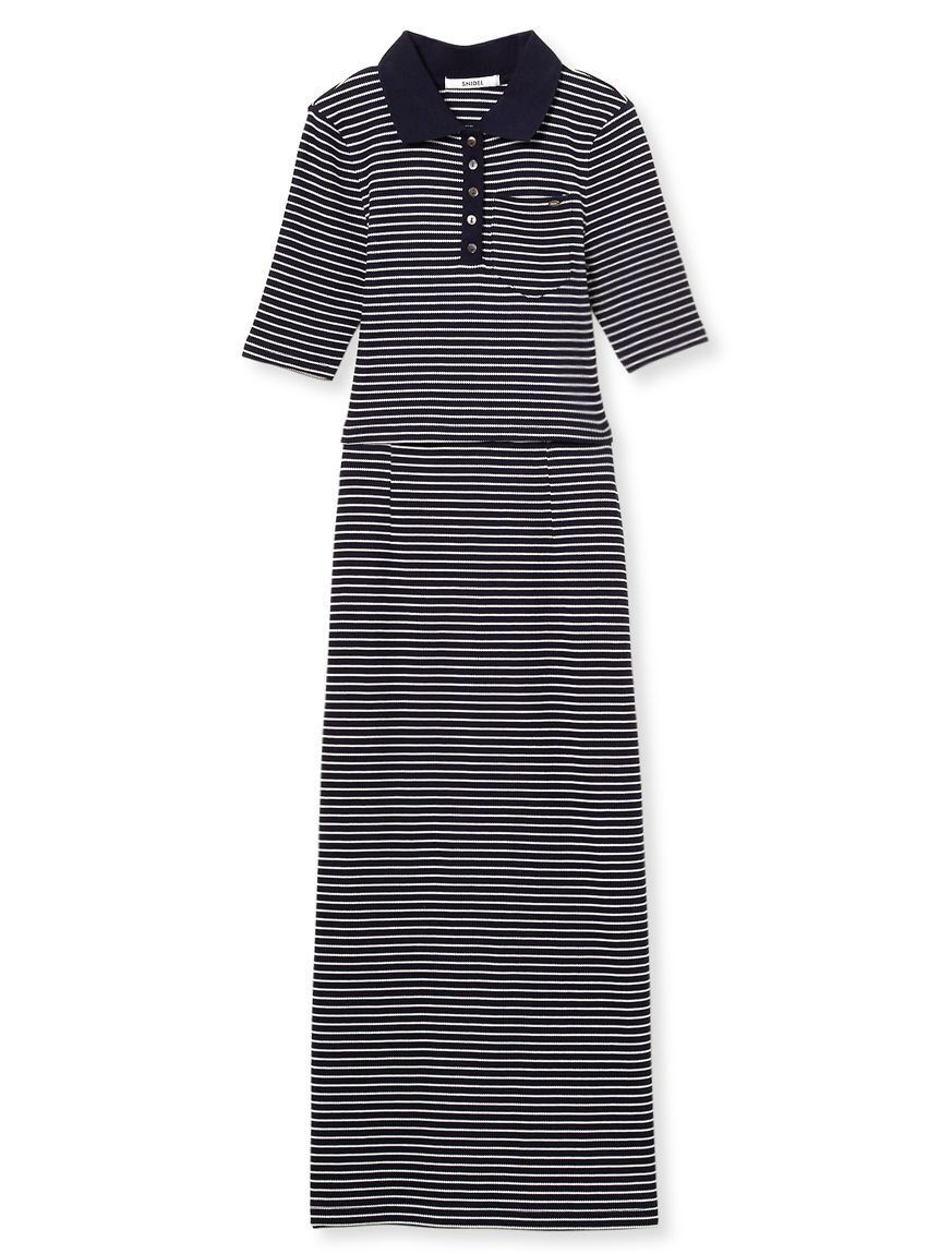 SNIDEL「ハーフスリーブポロカットセット」|ポロシャツ|NVY