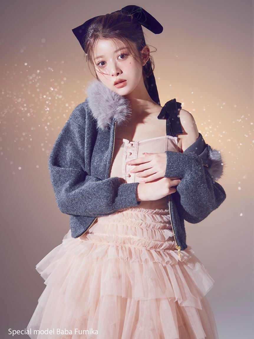 チュールティアードボリュームドレス（SNIDEL）｜ルミネのファッション