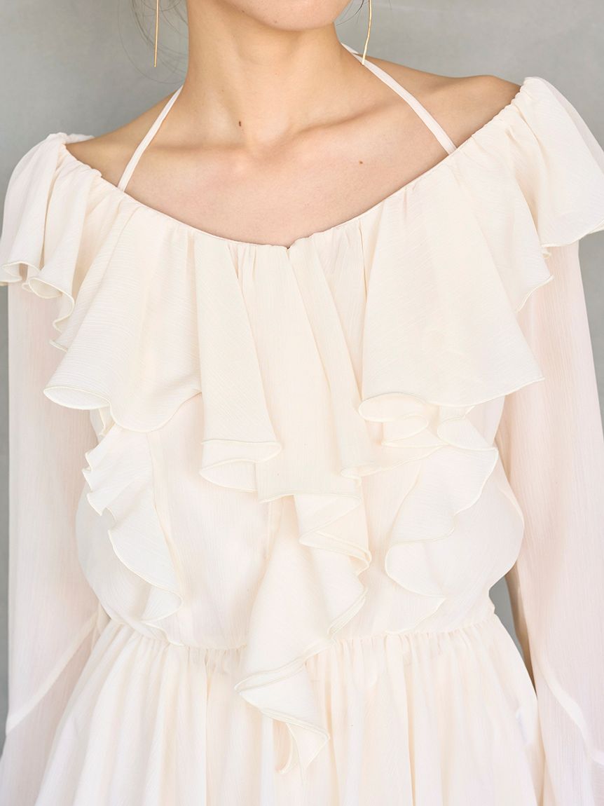 SNIDEL「シフォンフリルミニコンビワンピース」|ワンピース|