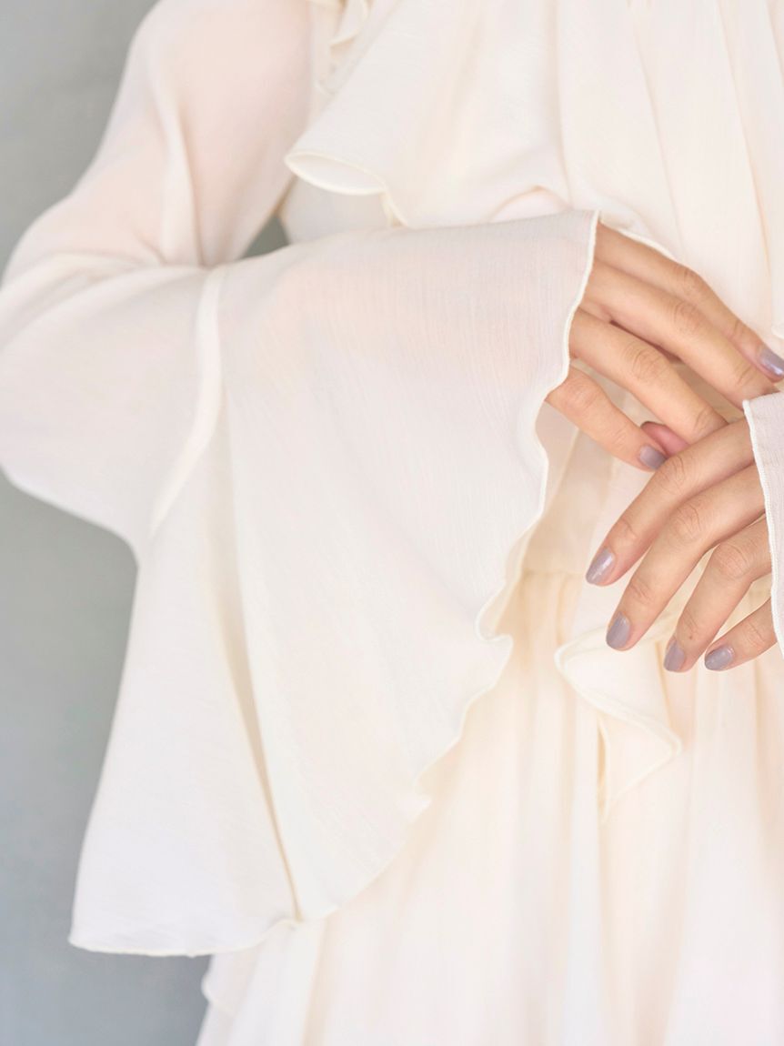 SNIDEL「シフォンフリルミニコンビワンピース」|ワンピース|