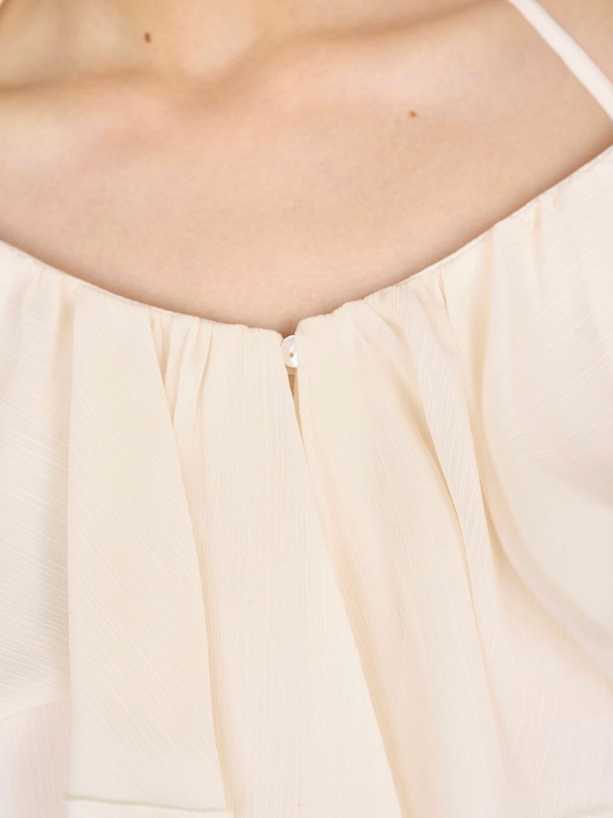 SNIDEL「シフォンフリルミニコンビワンピース」|ワンピース|