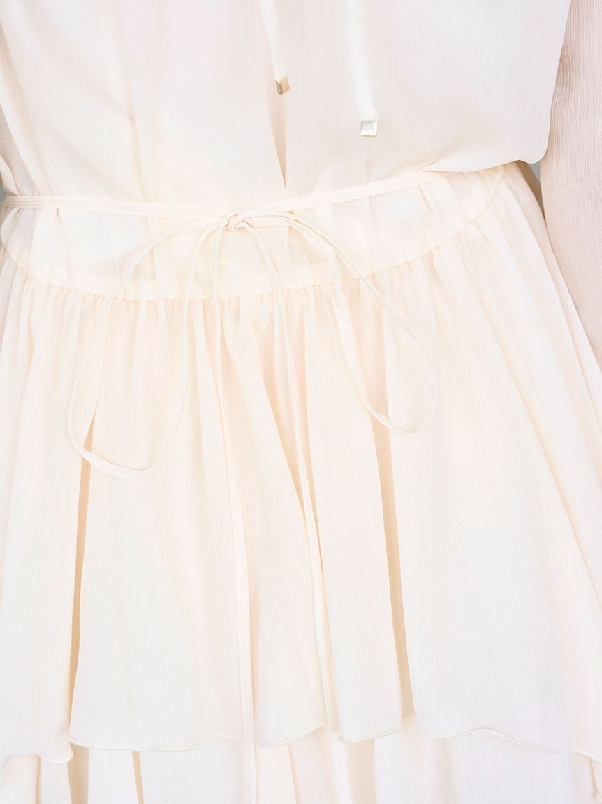 SNIDEL「シフォンフリルミニコンビワンピース」|ワンピース|