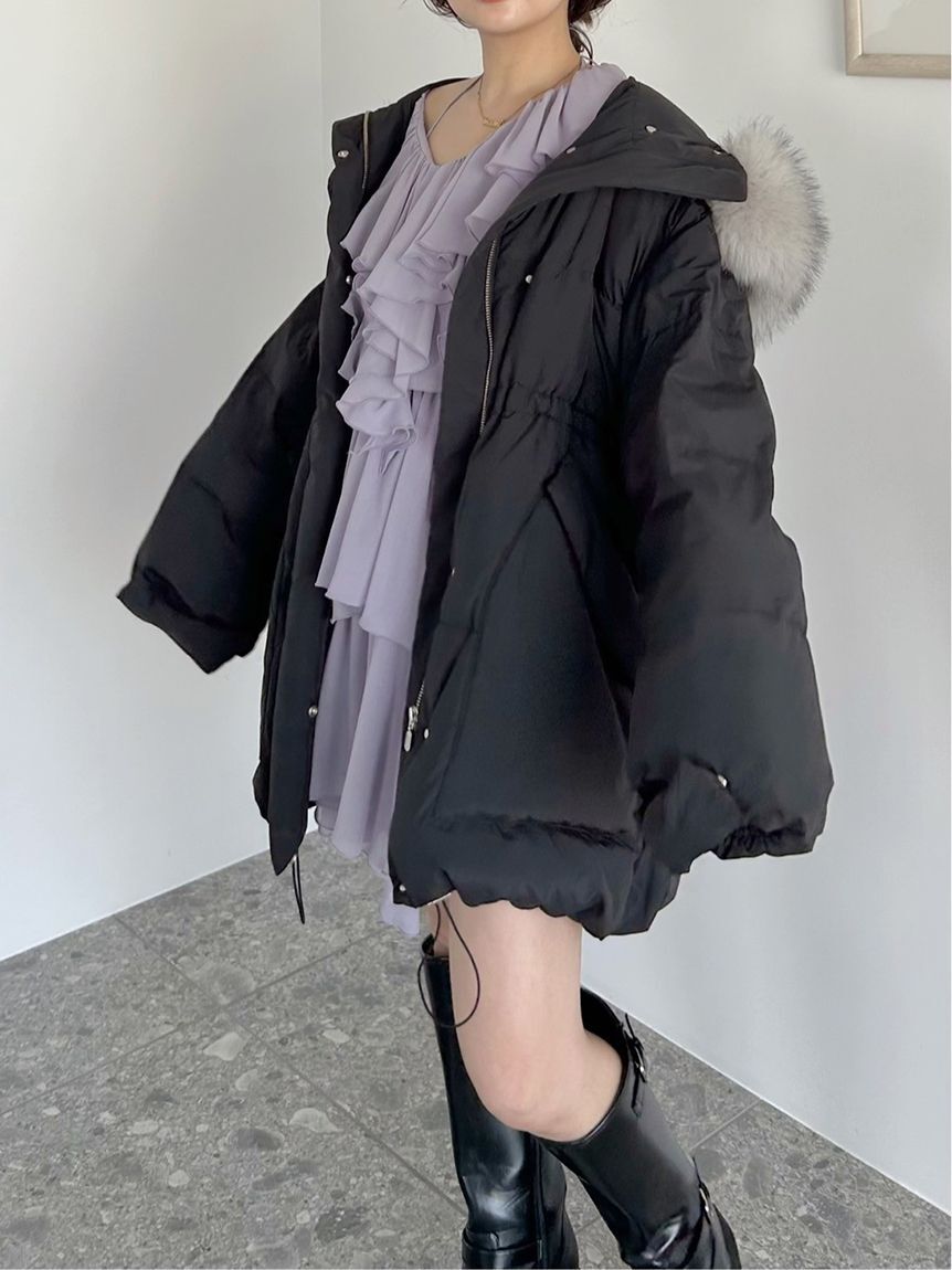 SNIDEL「シフォンフリルミニコンビワンピース」|ワンピース|