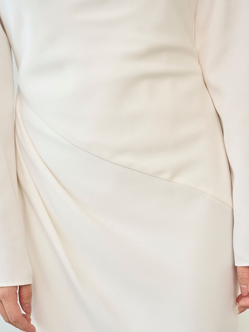 SNIDEL「ドレープバックサテンロングワンピース」|ワンピース|