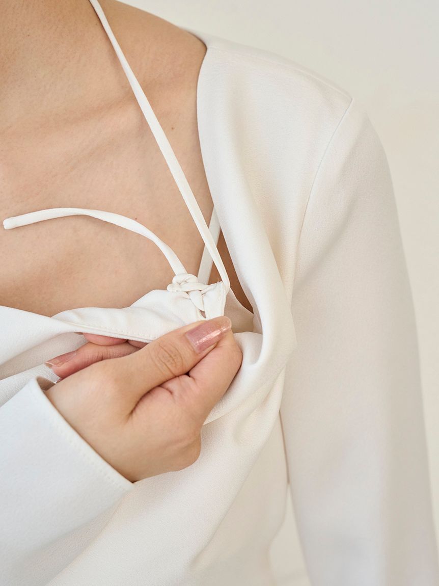 SNIDEL「ドレープバックサテンロングワンピース」|ワンピース|