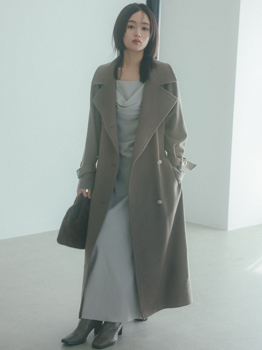 SNIDEL「ドレープバックサテンロングワンピース」|ワンピース|