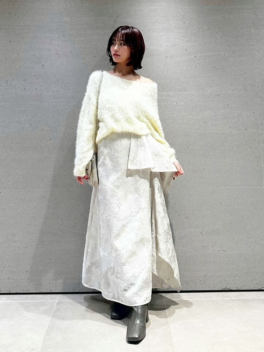 SNIDEL「フラワーカットジャガードスカート」|スカート|IVR