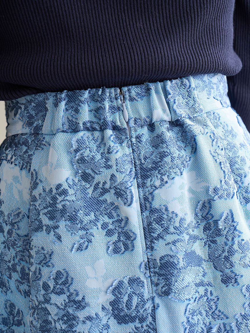 SNIDEL「フラワーカットジャガードスカート」|スカート|