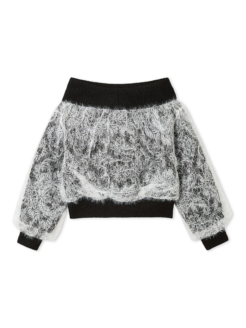 SNIDEL「ストラクチャーレースニット」|ニット・セーター|