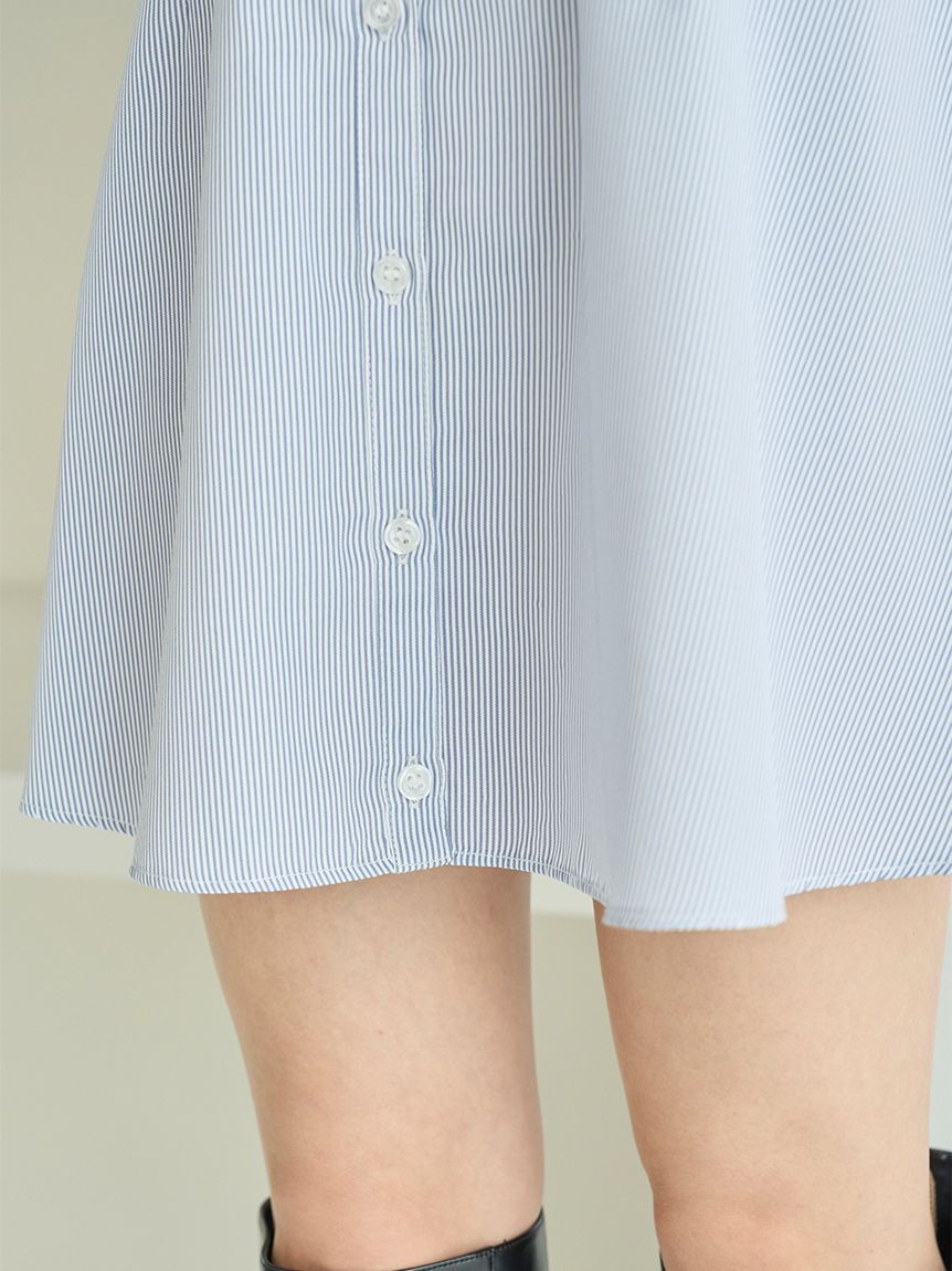 SNIDEL「シャツレイヤードニットチュニック」|チュニック|