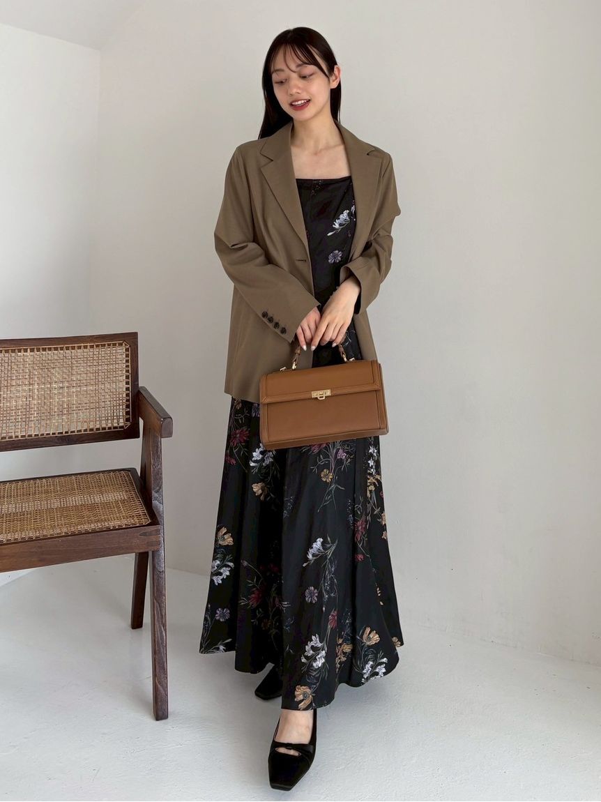 FRAY I.D「【00サイズ】ボタニカルプリントキャミソールワンピース／ウォッシャブル」|ワンピース|