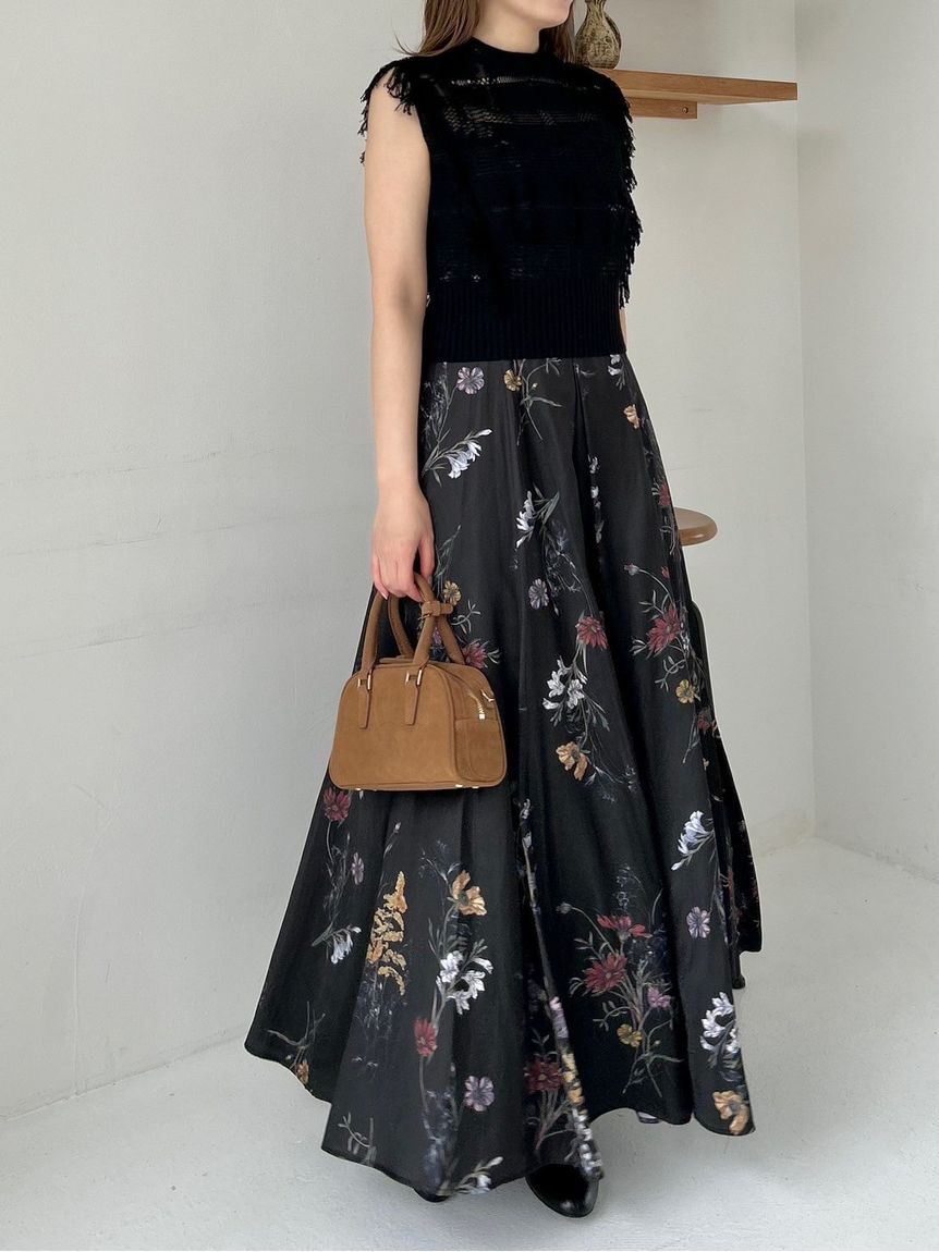 FRAY I.D「【00サイズ】ボタニカルプリントキャミソールワンピース／ウォッシャブル」|ワンピース|