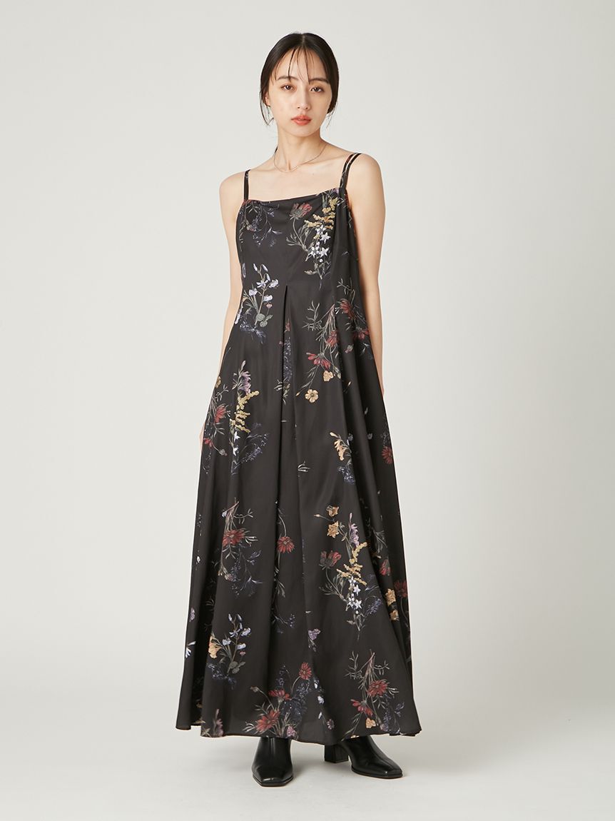 FRAY I.D「【00サイズ】ボタニカルプリントキャミソールワンピース／ウォッシャブル」|ワンピース|