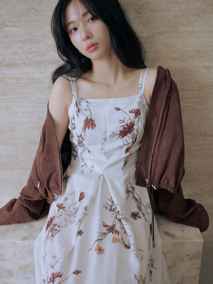 FRAY I.D「【00サイズ】ボタニカルプリントキャミソールワンピース／ウォッシャブル」|ワンピース|