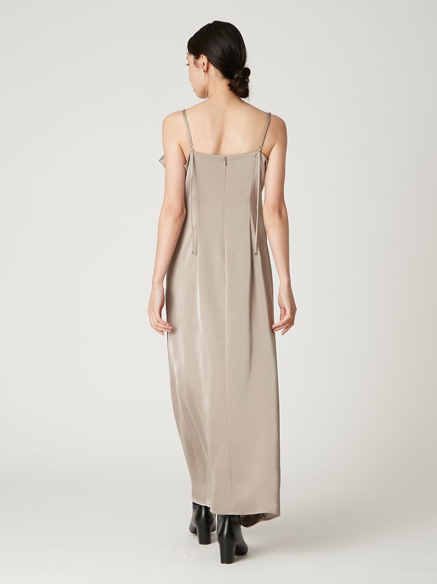 FRAY I.D「【限定カラー】ドレープサテンキャミソールワンピース」|ワンピース|