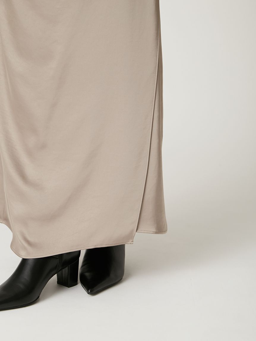 FRAY I.D「【限定カラー】ドレープサテンキャミソールワンピース」|ワンピース|